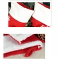 thumbnail image 6 of Taicans ‌3D Embroidered Christmas Stocking - Santa & Snowman Design,46cm/18in Red Plush with White Fleece Top,Reindeer & Snowflake Decor | Perfect Xmas Gifts & Home Decor, 6 of 6