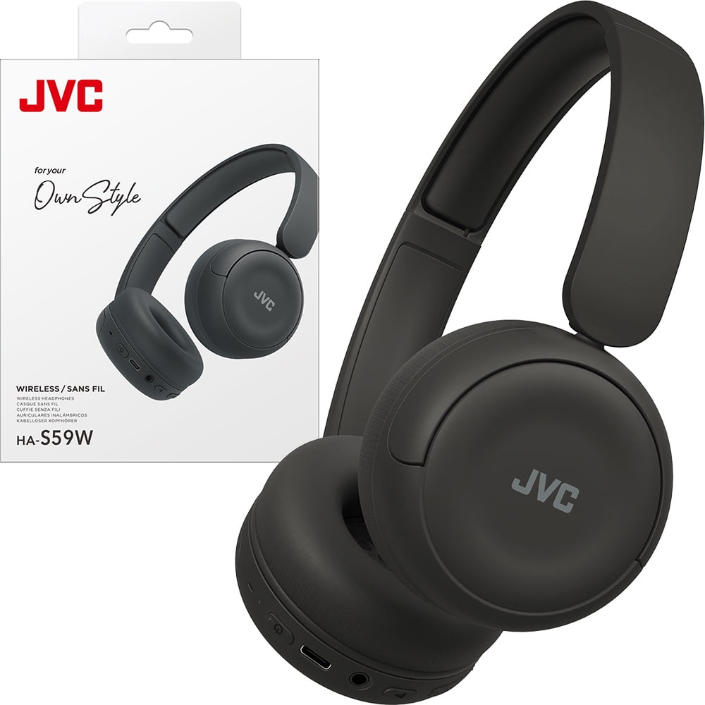 JVC Wireless Headphones with 50H Battery Life, Soft Cushions, Foldable Design, Bluetooth 5.3, Multipoint Connection, App EQ, Built-in Mic – Matte Green