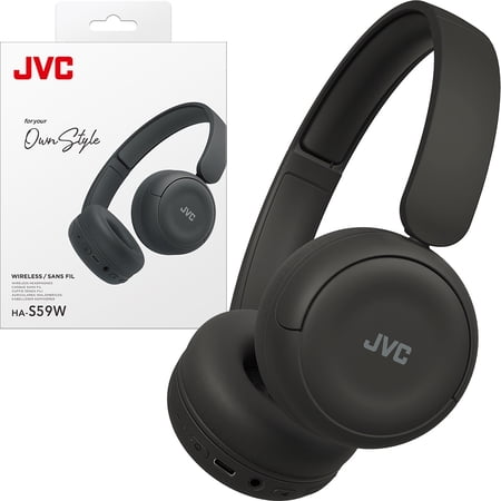 JVC Wireless Headphones with 50H Battery Life, Soft Cushions, Foldable Design, Bluetooth 5.3, Multipoint Connection, App EQ, Built-in Mic – Matte Green