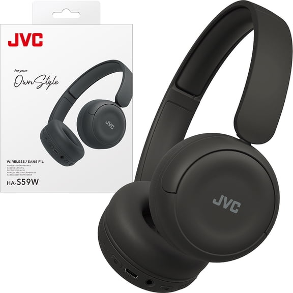 JVC Wireless Headphones with 50H Battery Life, Soft Cushions, Foldable Design, Bluetooth 5.3, Multipoint Connection, App EQ, Built-in Mic ā Matte Green