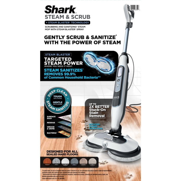 Shark Steam Mop Basic 本体と付属品 Shark Steam & Scrub Scrubbing Steam Mop, Corded, Steam Blaster