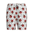 thumbnail image 6 of Daiia Red Ladybugs On Black Dotted Mens Woven Stretch Pajama Short,Short Pajama Pants-4X-Large, 6 of 7