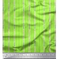 thumbnail image 1 of Soimoi Green Velvet Fabric Leaves & Bamboo Tree Fabric Prints By Yard 58 Inch Wide, 1 of 3
