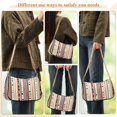 thumbnail image 4 of FORMRS Womens Shoulder Bag with Chain Strap Clutch Purse Cute Tote Handbag, Brown Abstract Dots, 4 of 7