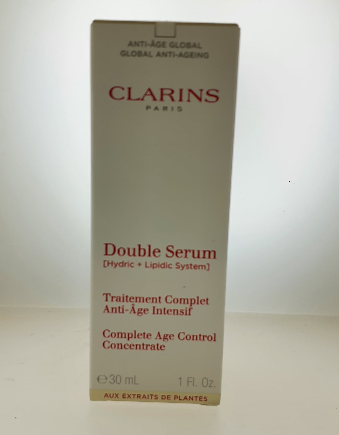 Double Serum Complete Age Control Concentrate by Clarins for Unisex - 1 oz Serum