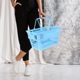 thumbnail image 2 of Panier de Courses Mall Panier de Rangement en Plastique avec Poignées, 2 of 4