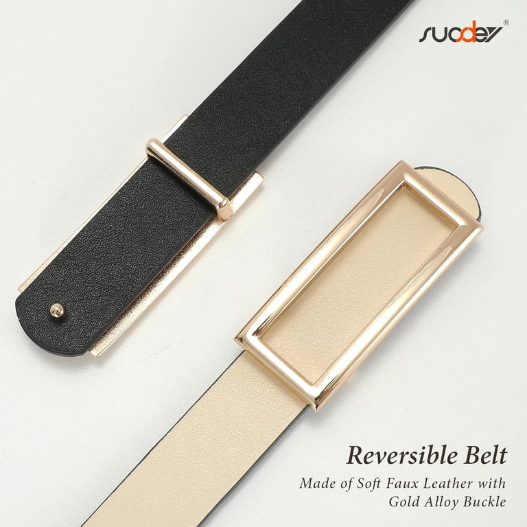 Women Reversible Leather Belts for Jeans Pants Dresses  display picture 2