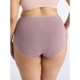 thumbnail image 3 of Joyspun Women's Plus Cotton-Blend Brief Panties, 3-Pack, Sizes 1X-5X, 3 of 7
