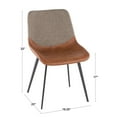 thumbnail image 3 of LumiSource Outlaw Two-Tone Chair - Set of 2, 3 of 13