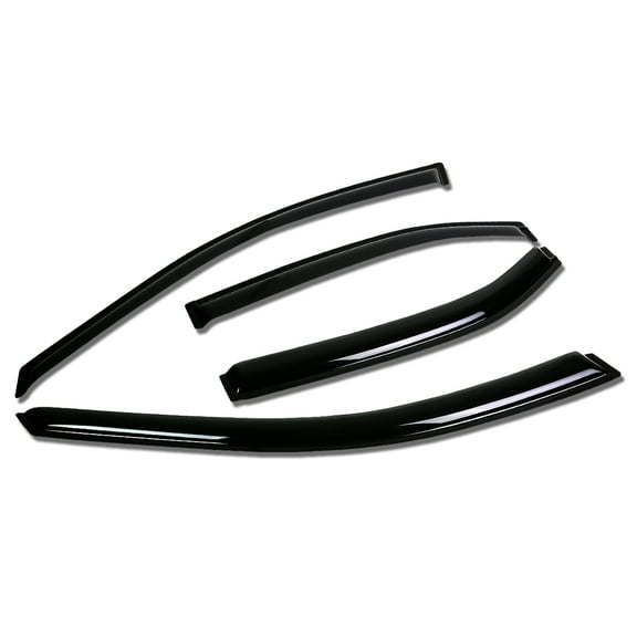 DNA Motoring WVS-T2-0076 For 1999 to 2003 Acura TL UA4 -UA5 4pcs Window Vent Visor Deflector Rain Guard (Dark Smoke) 00 01 02