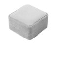 thumbnail image 3 of BAYAIXZ Velvet Jewelry Box Plush Ring Box Bracelet Necklace Box Jewelry Box Luxury Red Warm Beige Fresh Green and Elegant Grey Flannel Jewelry Box High End Plush (Gray,B), 3 of 5