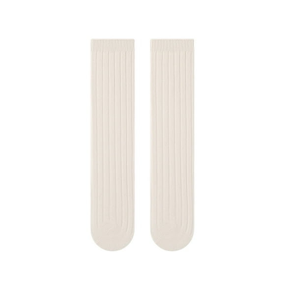Posijego Toddler Girls Knee High Socks Girls Uniform Stockings Solid Color Cotton Long Dress Socks Age 0-13 Years