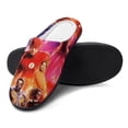 thumbnail image 4 of Men The Flash Slippers Non-Slip Fuzzy House Slippers Warm Soft Plush Winter House Shoes Indoor Outdoor Slip-On Shoes, 4 of 8