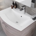 thumbnail image 5 of Eviva Romina 28"W x 22"D Gray Oak Wall Mount Bathroom Vanity with White Acrylic Countertop and Integrated Sink, 5 of 11