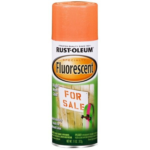 RustOleum Specialty Fluorescent Orange Spray Paint, 11 oz