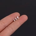 thumbnail image 3 of Mini pendientes de acero puro, pendientes de rayos personalizados para hombres y mujeres, pendientes de tornillos de acero inoxidable, joyería de moda, 3 of 5