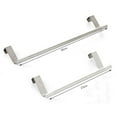 thumbnail image 5 of Limei Modern Towel Bar with Hooks for Bathroom and Kitchen, Brushed Stainless Steel Towel Hanger Over Cabinet (36cm), 5 of 7