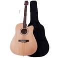 thumbnail image 3 of Topcobe Exquisite 41-Inch Notch Spruce Panel Matte Edging Folk Guitar with Bag, Shield, Wrench - Burlywood, 3 of 12