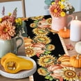 thumbnail image 4 of Thanksgiving Pumpkin Table Runner, Autumn Thanksgiving Kitchen Dining Table Decoration for Home Party Decor 13x108 Inches, 4 of 9