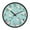 Pink and Teal Floral Pattern, variant on Voice Activated Clock with Glow Light 12 Inch Large Silent Wall Clock Battery Operated for Home Decor Pink Flower Pattern