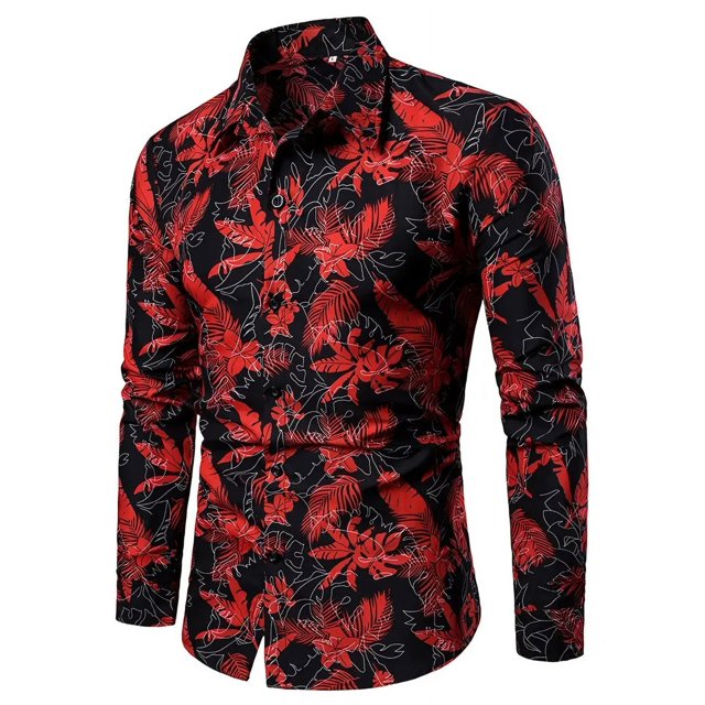 Camisas para hombre, con estampado HD, de moda, de lujo, suaves y cómodas, para primavera y otoño, camisas con botones para exteriores, de talla grande
