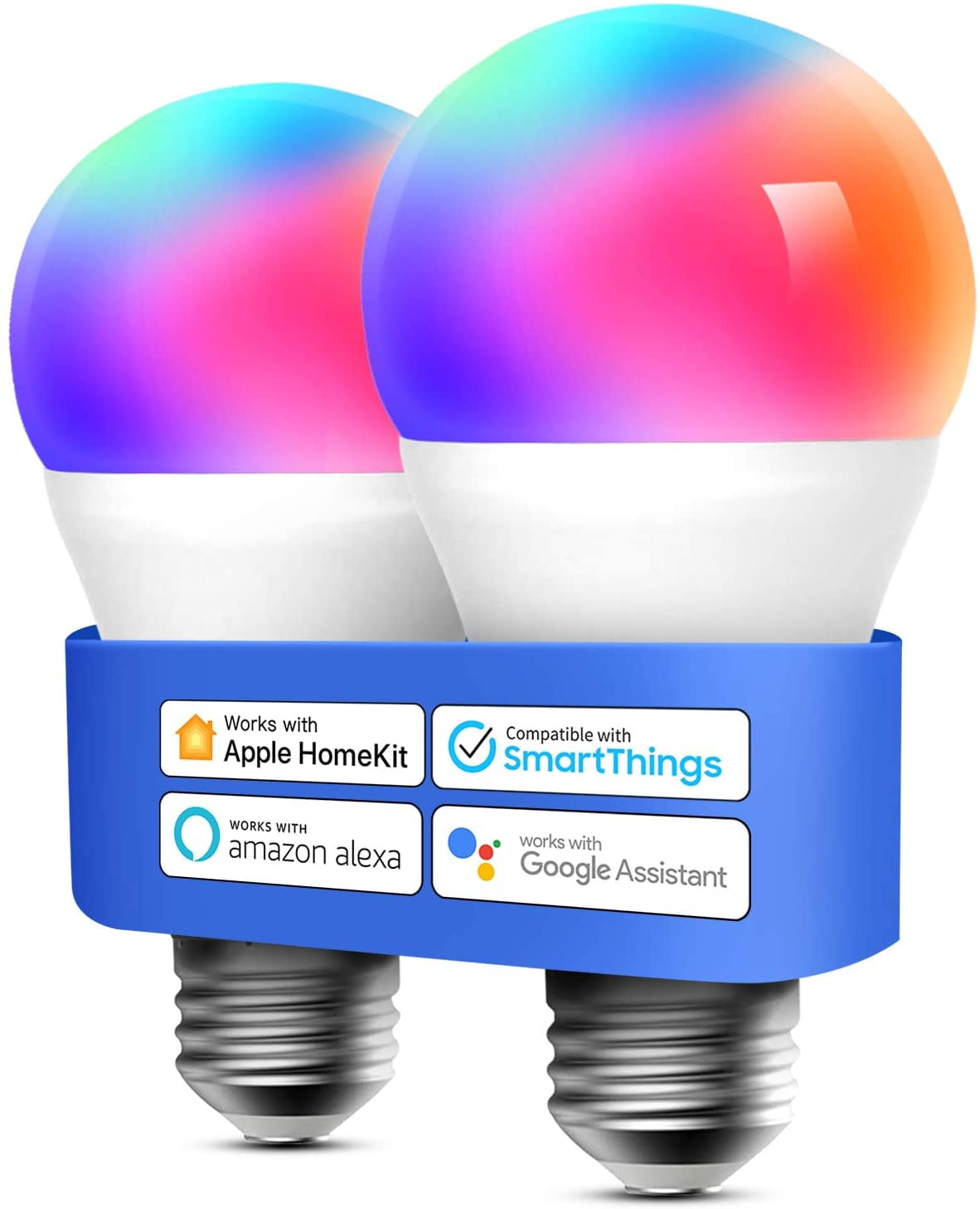 kun Morse kode italiensk Meross Smart Light LED Bulb Compatible with Apple HomeKit, Siri, Alexa,  Google Assistant and Smartthings, 2 Pack - Walmart.com