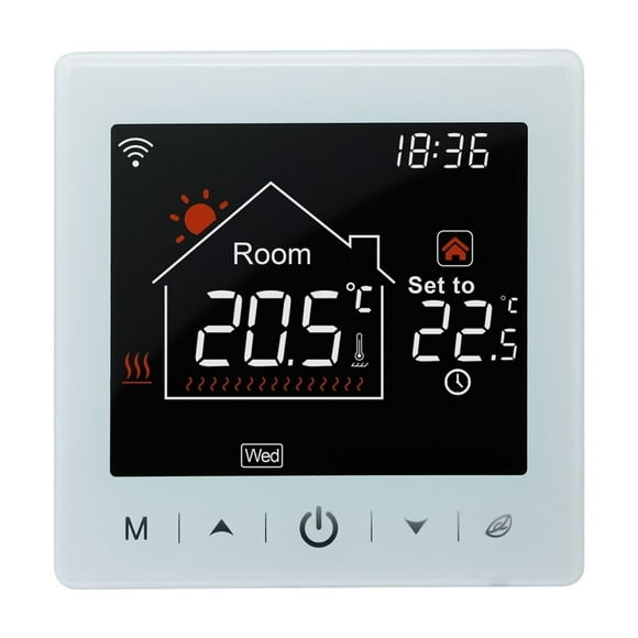 Thermostat For Gas Boiler, Floor Heating Tuya Smart Room Temperature Regulator Works Home LCD Screen ,Upgrade Function