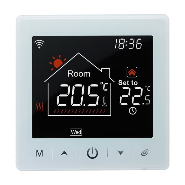 Thermostat For Gas Boiler, Floor Heating Tuya Smart Room Temperature Regulator Works Home LCD Screen ,Upgrade Function