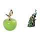 thumbnail image 1 of Estatua,Escultura de fruta artificial,estatua y artesanía,Figura de escritorio,Estante de estatua de pavo real para escritorio,decoración del hogar,Figura decorativa creativa para la oficina, 1 of 8
