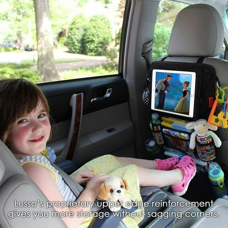 HSWT Car Seat Tray Table - Adjustable Kids Travel Car Food Trays for Eating  Passenger Roadtrip Back Seat Organizer Pastime/Working/Dinning Desk