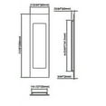 thumbnail image 2 of Inox Fh2782 Fh27 Series Privacy Pocket Door Lock - Chrome, 2 of 2