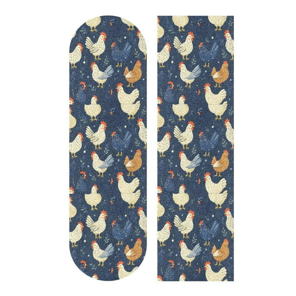 33.1" x 9.1" Tape Skateboard Scooter Grip Tape Skateboard Griptape Sheet Chickens and Hens