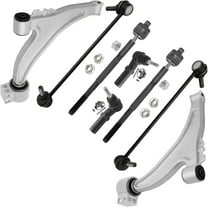 Detroit Axle - Front Lower Control Arms   Outer & Inner Tie Rod Ends   Sway Bar Replacement for 2012-2016 Buick Lacrosse Regal - 8pc Set