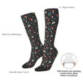 thumbnail image 4 of Naloa Forest Flora and Insects Thigh High Socks Extra Long Stretchy Sock Women Over Knee High Opaque Stocking Daily Wear, 4 of 6