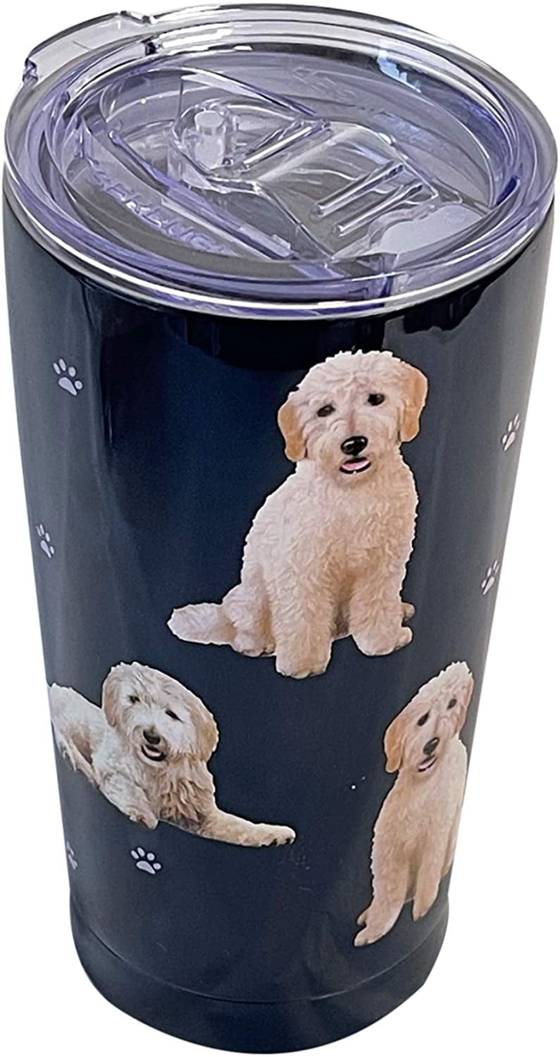 Goldendoodle 16 Oz. Stainless Steel, Vacuum Insulated Tumbler with