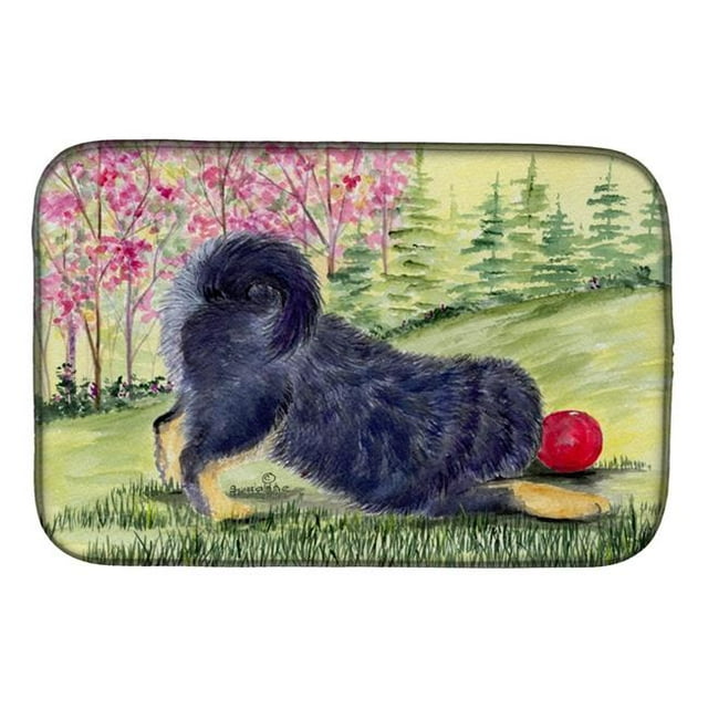 Carolines Treasures SS8612DDM Tibetan Mastiff Dish Drying Mat