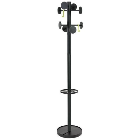 - ALBA - Stan3 coat rack - 8 hooks - Black