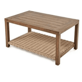 Open Box Better Homes & Gardens Bellamy Outdoor 1pc Patio Coffee Table, Tan Wicker