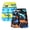 03 Colorful+Coconut tree Sharks, variant on Boys Swim Trunks 2 Pack Boys Bathing Suit Swimming Shorts Kids Swimsuit Swimwear Beach Shorts for 3-14 Years Kids