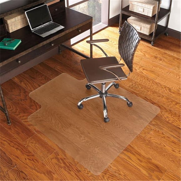 ES Robbins ESR131115 36 x 48 in. EverLife Hard Floor Lipped Vinyl Chair Mat, Clear