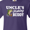 thumbnail image 4 of Inktastic Uncle's Fishing Buddy with White Text Youth T-Shirt, 4 of 5