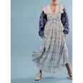 thumbnail image 3 of Brewee Robe Bohème à Imprimé Floral Été 2024 pour Femmes Bretelles Spaghetti Volants Robe Longue Maxi de Plage, 3 of 6