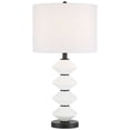 thumbnail image 2 of 360 Lighting Lucy 26 1/2" High Black and White Glass Table Lamp with Dimmer, 2 of 9