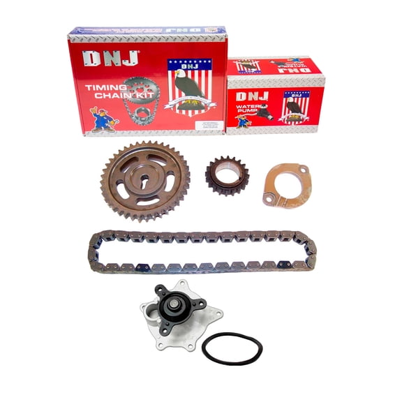 DNJ TK1138BWP Timing Chain Kit with Water Pump Fits Cars & Trucks 05-07 Chrysler 3.3L V6 OHV