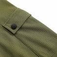 thumbnail image 6 of YLSDY Savings Men's Linen Long Sleeve Henley Shirts V Neck Button Solid Color Shirt Spring and Summer T-Shirt with Pocket Army Green L, 6 of 7