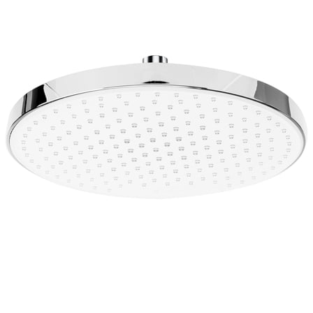 Open Box SparkPod 10 Inch Round Rain Shower Head - Chrome and White