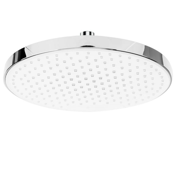Open Box SparkPod 10 Inch Round Rain Shower Head - Chrome and White