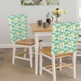 thumbnail image 5 of Summer Oceans Fish Chair Covers Set of 6 Country Sea Watercolor Yellow Lemon Leaf Chair Back Covers Stretch Removable Washable Slipcovers Protector for Dining Room Kitchen Party Decor, 5 of 9
