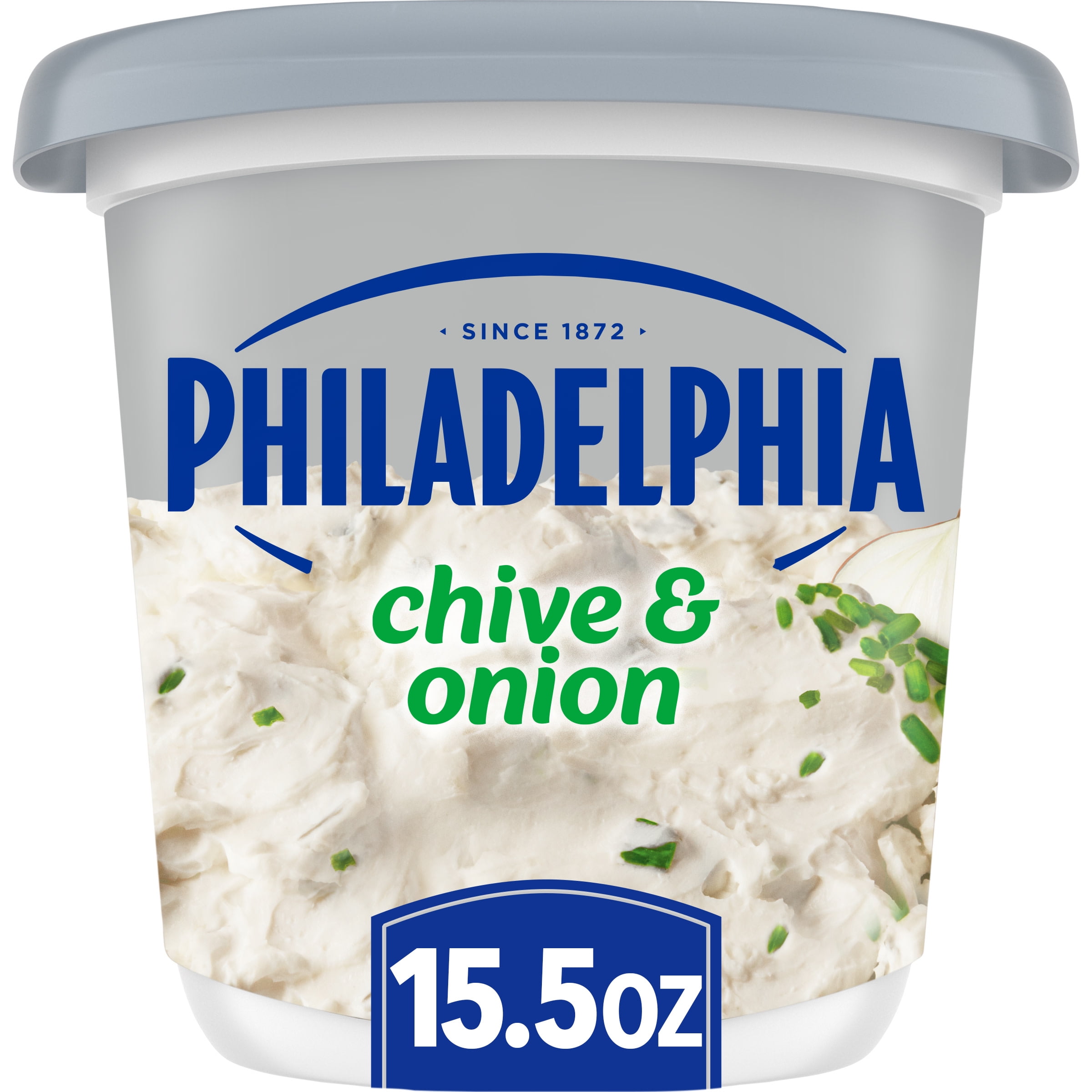 Philadelphia Chive & Onion Cream Cheese Spread, 15.5 oz Tub - Walmart.com
