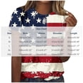 thumbnail image 3 of Qingpeng 4th of July Patriotic T Shirts for Women Summer Star Print Shirts Women's Independence Day Short Sleeve Casual Tee Tops, 3 of 5